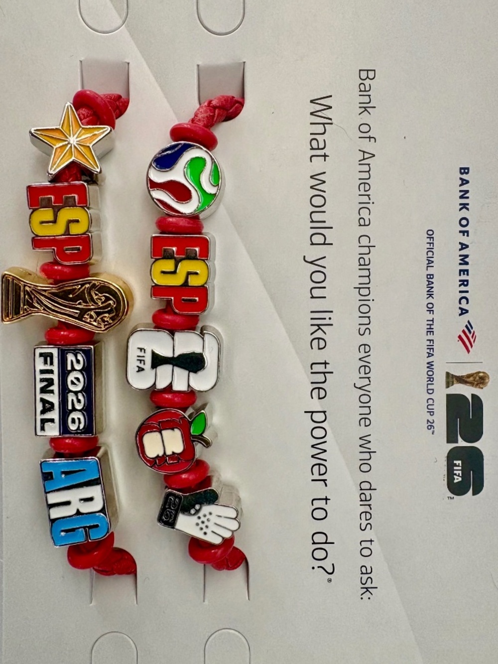 FIFA World Cup Bracelet Combo with Winner Spain & Spain vs Argentina Final!
